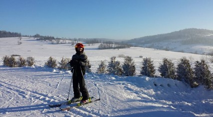 Widok na Podsarnie z gornej stacji wyciagu